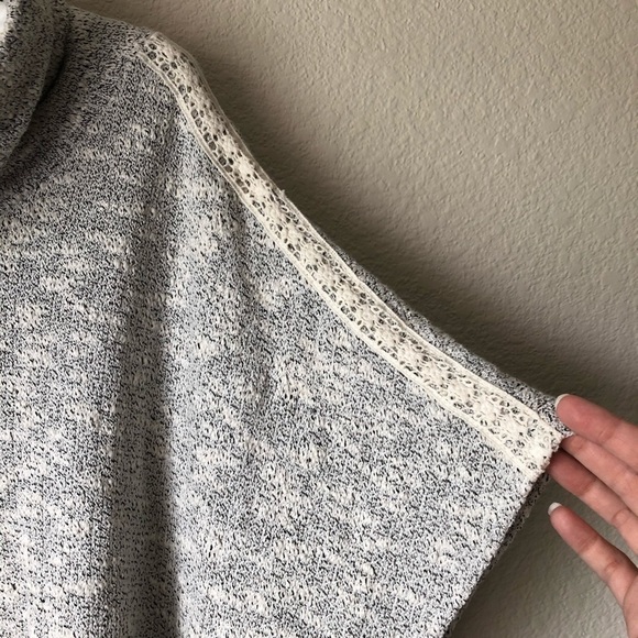 Blue Rain Cream Marled Knit Sweater With Dolman Sleeves Small - Picture 2 of 9